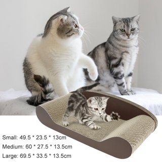 ODOMY Cat Scratch Pad Cat Scratching Mat & Natural Sisal Fabric Sofa Shield  Furniture Pad Durable & Washable Cat Scratcher Pad Cover Wiith a Ball 