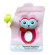 Squeeze Happens Reusable Food Pouch - Set of 2 - Owl