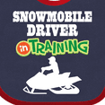 thumbnail image 4 of Inktastic Snowmobile Driver in Training Boys Baby Bib, 4 of 4
