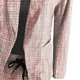 thumbnail image 4 of Gifts Womens Blazer Sets Business Lounge Sets for Women Classic Plaid Print Button Laple Blazer Coat and Suit Pant 2 Piece Outfits Sets Office Workout Casual Blazer Sets on Sale, 4 of 6