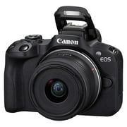 Canon EOS R50 Mirrorless Camera with RF-S 18-45mm Lens + 32GB Memory Card + Case + ZeeTech Accessory Bundle (International Version)