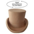 thumbnail image 2 of Wiywef Wool Top Hat for Men, Magician Hat, Formal Tuxedo Hat, Mens Tophat Christmas Cap, Victorian Topper Hats Gentlemen Hat Jazz Cap, 2 of 7