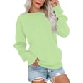 thumbnail image 2 of Hauts pour Femmes Hauts à Manches Longues Amples pour Femmes Hauts Décontractés Surdimensionnés Tunique Plissée Boutonnée Décontractée Automne Hauts à Imprimé d'Halloween pour Femmes Vert Armée G, 2 of 6