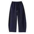 thumbnail image 4 of Kogui Sweatpants for Girls with Long Legs Girls Sweatpants Straight Leg Joggers Baggy Sweatpants for Girls Size 12-14 (Navy,12-14 Years), 4 of 9