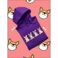 thumbnail image 3 of Corgi Puppies Banner Hoodie Women -Image by Shutterstock, Female 4X-Large, 3 of 4