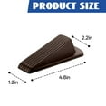 thumbnail image 2 of LAMIRO Door Stoppers for Bottom of Door,Not Effortless to Deform Door Stopper,Freely Adjust the Door Opening Angle Door Stoppers for Wall,brown, 2 of 7