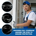thumbnail image 5 of Visitor Clear Safety Glasses for Men/Women | ANSI Certified Eye Protection Glasses and Protective Eyewear | Anti-Scratch Coating and Wrap Around One-Piece Design Work Glasses - 1 Pair, 5 of 7