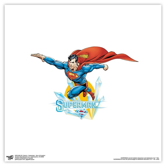 Gallery Pops DC Comics Superman - Son of Krypton Wall Art, Unframed Version, 12" x 12"