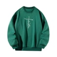 thumbnail image 3 of Sudadera de mujer, Tops sueltos, ropa deportiva suave con cuello redondo, ropa de otoño, sudadera de cuello redondo para exteriores, primavera y otoño XL, 3 of 10