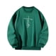 thumbnail image 2 of Sudadera de cuello redondo para mujer, ropa suave de otoño, sudadera holgada S, 2 of 9