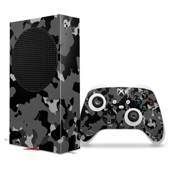 WraptorSkinz Skin Wrap compatible with the 2020 XBOX Series S Console and Controller WraptorCamo Old School Camouflage Camo Black (XBOX NOT INCLUDED)