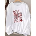 thumbnail image 2 of [Graphic Print T-shirt] Long Sleeve Graphic Print Alabama T-shirt | Women's Casual Top for Spring & Fall, 2 of 6