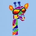 thumbnail image 3 of CafePress - Giraffe In Sunglasses T Shirt - Men's Classic Graphic T-Shirt, 3 of 4