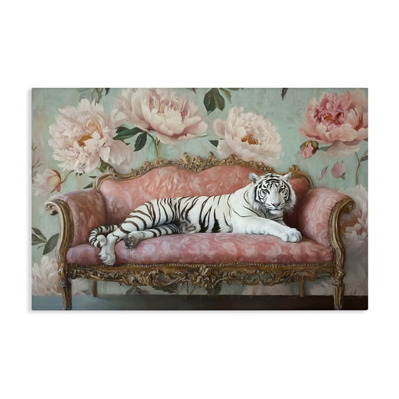 Stupell Industries Where The Tiger Dreams Canvas Wall Art, design by Tina LeCour