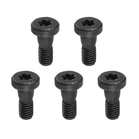 

Uxcell M4.5x13.5-0.75 Torx Set Screws for Carbide Insert Lathe Turning Tool Holder 5 Pack