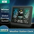 thumbnail image 2 of Digital Weather Station Temperature Humidity Meter Barometric Pressure Moon Phase Weather Forecast Hygrothermograph Clock ,Excellent Visual Experience, 2 of 7