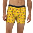 thumbnail image 2 of Men'S Boxer Briefs, Crayfish Fleur De Lis Soft And Breathable Mens Underwear Boxer Briefs With Widen Waist, 2 of 2
