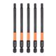 thumbnail image 1 of Uxcell 5pcs H4 Broca de Cabeza Hexagonal Llave 4mm Punta Plana Métrica Vástago Hexagonal de 1/4" 100mm (4") Largo Destornillador Hexagonal Magnético de Fosfato Negro, 1 of 7