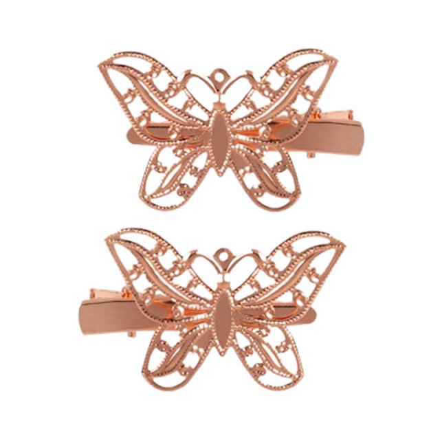 6 unidades de horquillas metálicas, pinzas para el pelo con motivos florales en 3D para mujer, accesorios retro para recogidos y moños, para novias y damas de honor