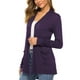 thumbnail image 2 of Guardurnaity Abrigo de otoño de punto de manga larga de color sólido para mujer Prendas para la parte del cuerpo Violeta METRO Guardurnaity AP003365-27, 2 of 6