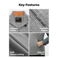 thumbnail image 4 of ORORO Heated Fleece Vest for Women with Battery, 4-Zone Heating Fleece Base Layer for Winter (Gray, XS), 4 of 8