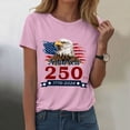 thumbnail image 2 of UngA 250th Anniversary USA Shirt for Women 250 Years of Freedom American 1776 2026 Womans Shirts S,Pink, 2 of 8
