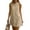 Khaki, variant on Women's Sleeveless Linen Blend Shift Dress, Crew Neck Casual Mini Dress with Back Keyhole, Women's Green, Sizes S-2XL