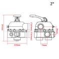 thumbnail image 5 of Sand cylinder control valve for flow control valve Swimming pool sand tank sand tank filter accessories six function valve, 5 of 5