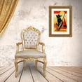 thumbnail image 3 of Vintage Apple Collection 10x14 Gold Ornate Wood Framed with Double Matting Museum Art Print Titled - Black Cat.tif, 3 of 4