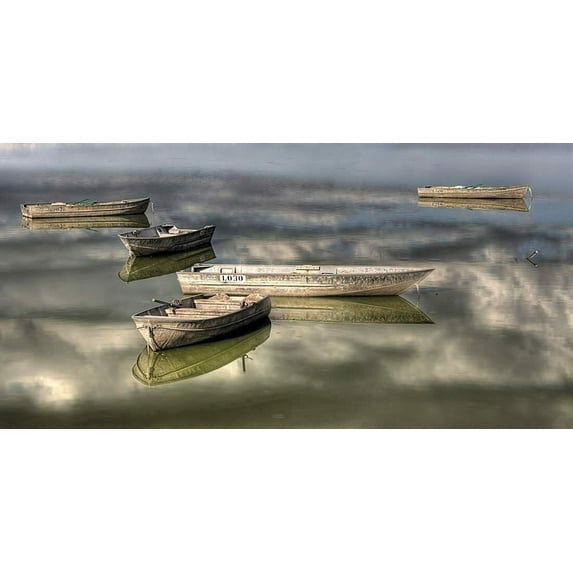 Boats On The Lagoon - CANVAS OR FINE PRINT WALL ART