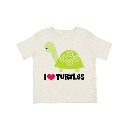 

Inktastic I Love Turtles Cute Kids Gift Toddler Boy or Toddler Girl T-Shirt