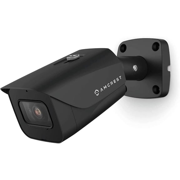 Amcrest 4K Analog Outdoor Security Camera, Bullet 4K (8MP) @15fps, CCTV-Coax-BNC, 130ft Night Vision, IP67 Metal, 110° Angle, Mic, Black (Not an IP Camera) (DVR Required, Not Included) (AMC4KBC28-B)