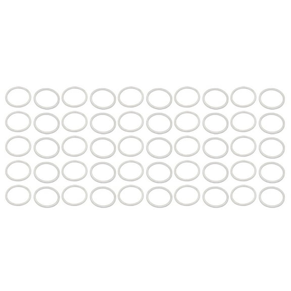 Unique Bargains 22mmx26mmx1.2mm Motorcycle Hardware Drain Plug Crush Aluminum Washer Seal 50pcs