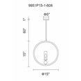thumbnail image 2 of CWI Lighting 1 Light Pendant with Satin Nickel finish, 2 of 2