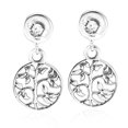 thumbnail image 3 of Majestic Tree of Life w/ Blue Lapis Stone Sterling Silver Dangle Earrings, 3 of 5