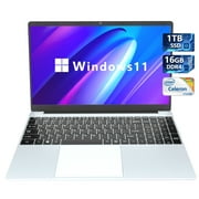 KUU Yepbook 15.6inch Laptop 16GB DDR4 1TB SSD Ram Windows 11 with Intel Celeron Processor Full HD 1920x1080