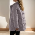 thumbnail image 3 of Women's Long Warm Down Jacket Thick Oversized Stand Collar Winter Coat Jackets And Coats Coat Women plus Size Coats Winter Womens Winter Jacket Large Coat Women plus Women Coats plus Size Womens, 3 of 4