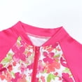 thumbnail image 5 of ATAIKU 12M-8Y Baby Girls One Piece Rash Guard Swimsuit with Hat Kids Flowers Short Swimsuit UPF 50+, 5 of 8