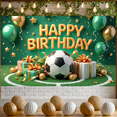 thumbnail image 3 of Decorative Design Banner Balloon Decoration Soccer Theme Gift Boxes Celebration Banner for Birthday Party Kids Event Indoor Decoration, 3 of 9