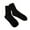 Black, variant on harmtty Winter socks 1 Pair Mid-tube Elastic Women Socks Casual Solid Color Ribbed Sports Socks Khaki