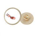 thumbnail image 1 of Broche Épingle Ronde en Métal Doré pour Chou Mariné de Corée, 1 of 3