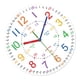 thumbnail image 2 of Reloj de pared para niños, decoración de pared, colorido, redondo, de madera, analógico, de 12 pulgadas, decorativo, silencioso, para interior, jardín Estilo A, 2 of 8