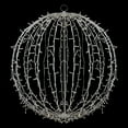 thumbnail image 3 of Northlight 30" LED Lighted 3D Christmas Hanging Ball Decoration – Warm White Lights, 3 of 7