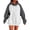 Dark Gray, variant on Essentials Hoodie for Women Patchwork Long Sleeve Warm with Pocket Plus Size Hooded Sweatshirts