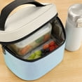 thumbnail image 3 of Portable Insulated Lunch Cooler Bag With Handle Thermal Food Storage Box For Travel Office Car Picnic And Outdoor Use, 3 of 7