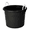 BLACK, variant on 20 Gallon Storage Tub, Round Heavy Duty Plastic Container with Rope Handles, 21.5 x 21.5 x 16.5 inches, Navy Blue