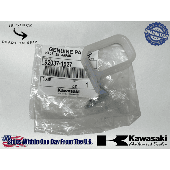 Kawasaki OEM Front Brake Hose Guide 1985-95 KX125,250,500 Ahrma 92037-1627