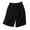 Black, variant on Viikei Womens Pants Shorts Under $5 Women's Summer Cotton Linen Elastic Waist Solid Thin Quarter Shorts