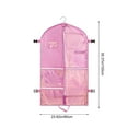 thumbnail image 3 of Garment Bag for Dance Costumes, Hanging Clothes Storage Bag with Multi Pockets, Girls Dance Recital Bags for Competition (Pink), 3 of 6