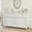 Antique Blanc, variante sur Yiwa Commode Bohème à 6 Tiroirs avec Tiroirs en Rotin et Élégants Pieds Courbés, Rangement Polyvalent pour l'Entrée Ou le Balcon